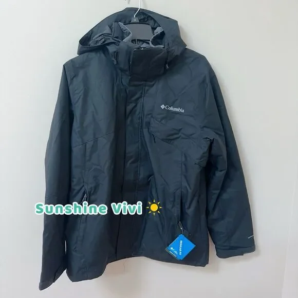 NEW Columbia Men’s Size Medium Bugaboo III Fleece Lined Interchange Jacket Black